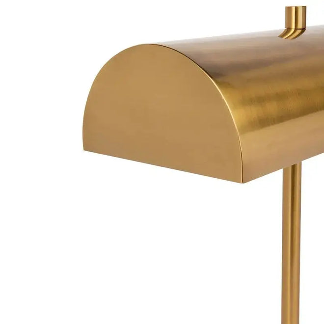 Torquay Modern Desk Lamp - Brass & Marble