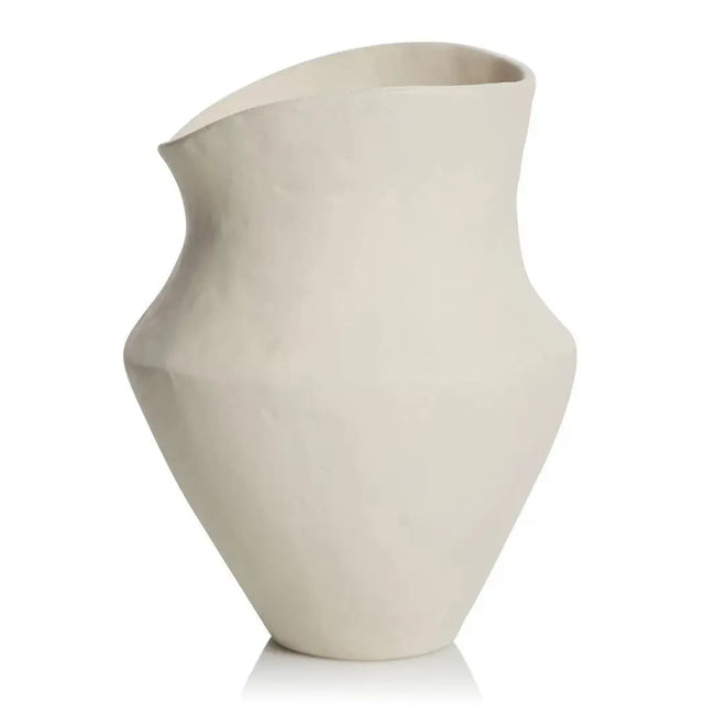 Tunis White Decorative Vase - Large