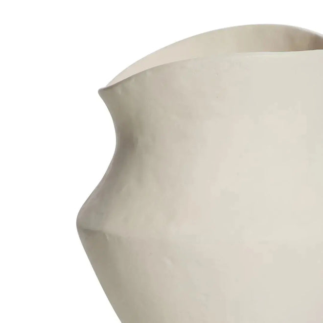 Tunis White Decorative Vase - Large