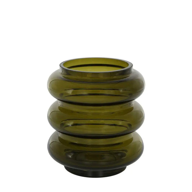  Wright Small - Olive Glass Vase Vases & Vessels