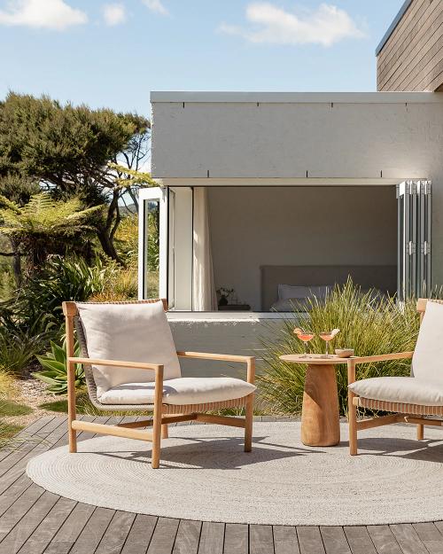  Mornington Round Outdoor Rug - Pale Sand Outdoor Rugs