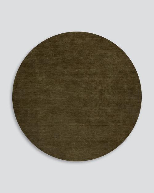  Sandringham Round Floor Rug - Moss Indoor Rugs