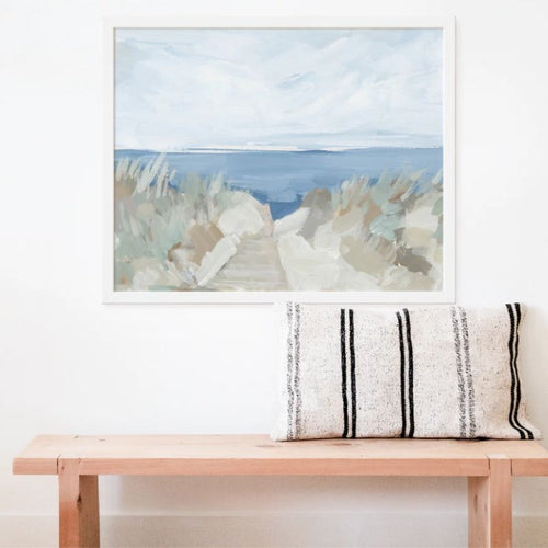 Sea Pathways Framed Canvas Artwork