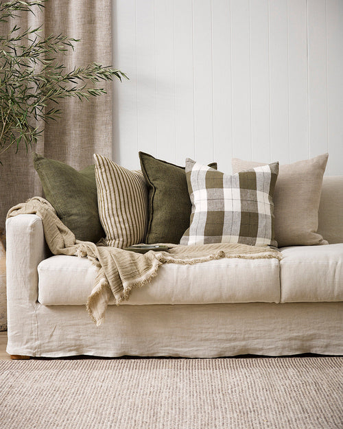  Willis Cushion - Olive/Ivory Indoor Cushions