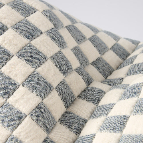  Gambit White and Blue Cushion Cushions